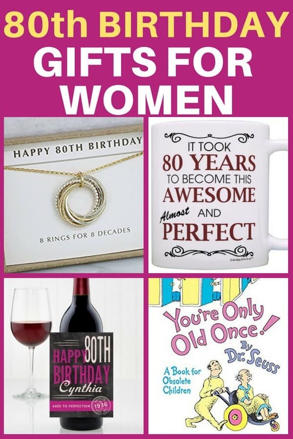 80Th Birthday Gift Ideas For Her
 80th Birthday Gifts for Women 25 Best Gift Ideas for 80