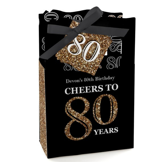 80th Birthday Party Favors
 80th Birthday Party Favors for Birthday Parties Favor Boxes