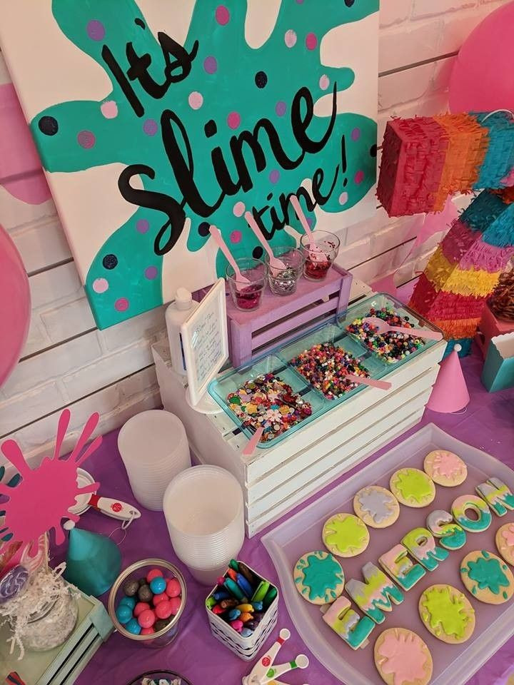 9Th Birthday Party Ideas For Girl
 Slime Party