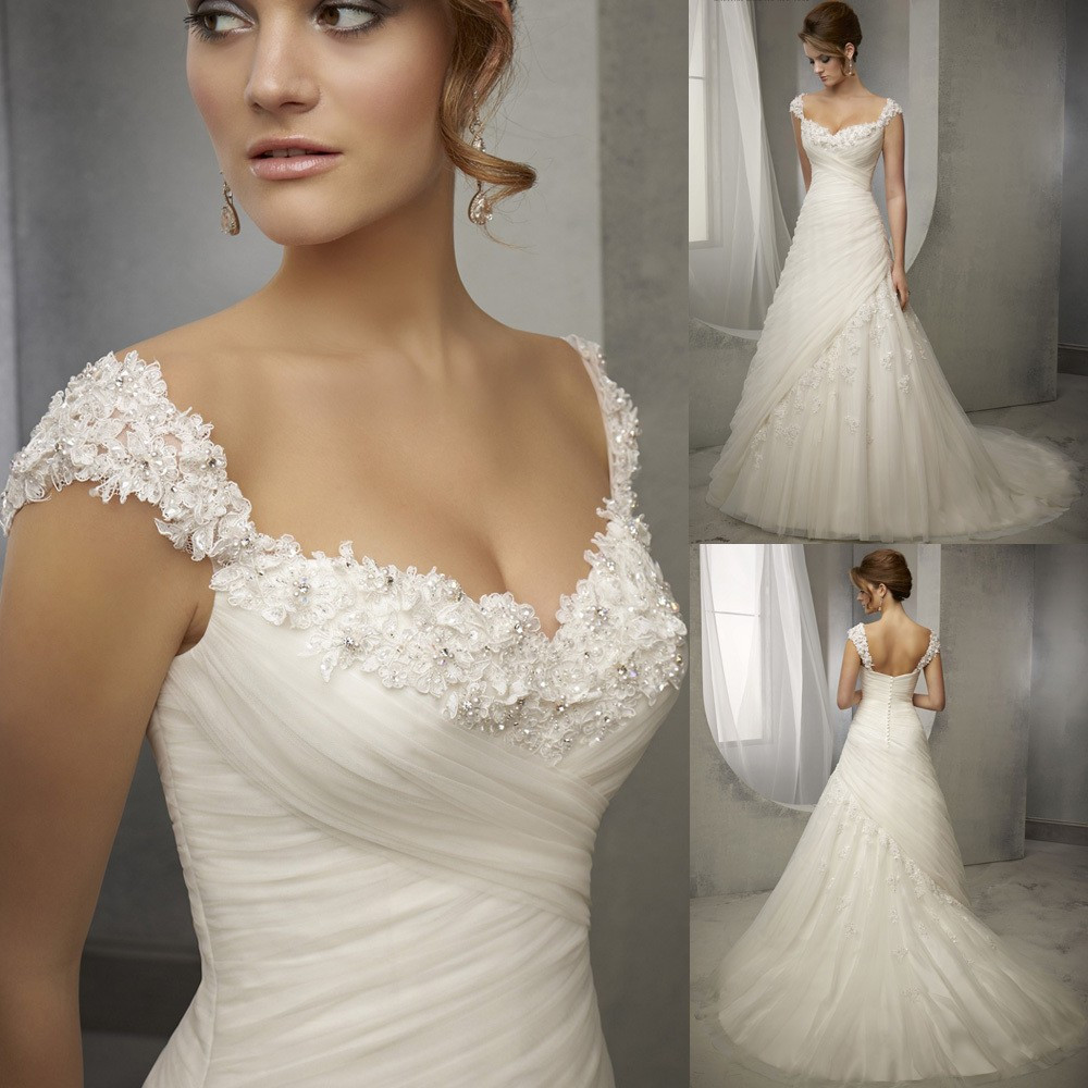 A Line Lace Wedding Dress
 Aliexpress Buy Latest Design Vintage Wedding Dress