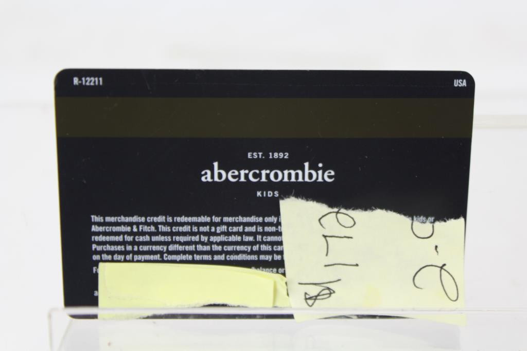 Abercrombie Kids Gift Cards
 Abercrombie Kids Credit Card
