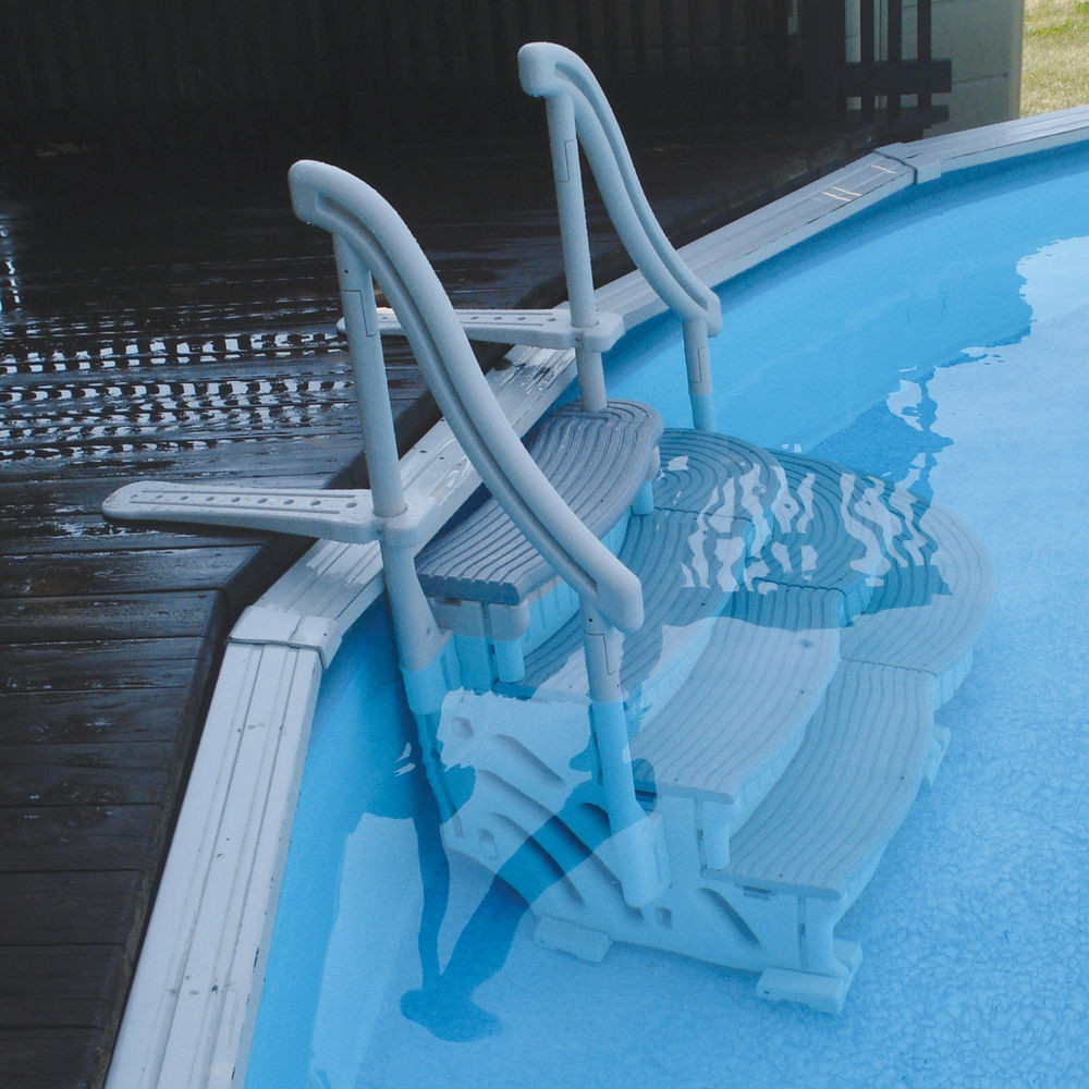 Above Ground Pool Ladder Parts
 plete Curve Step System for Ground Pools