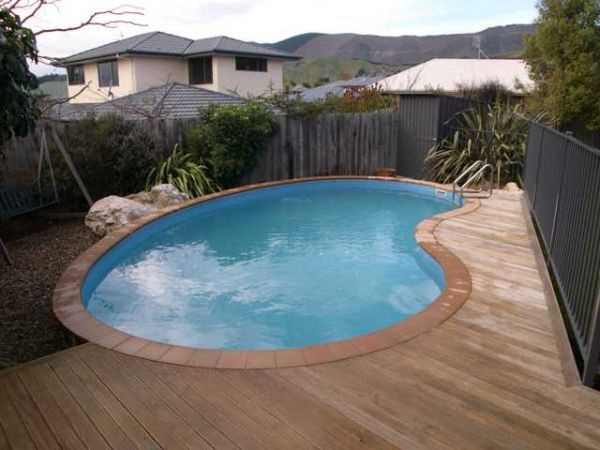 Above Ground Pool Shapes
 Kidney shaped above ground swimming pools decks for small