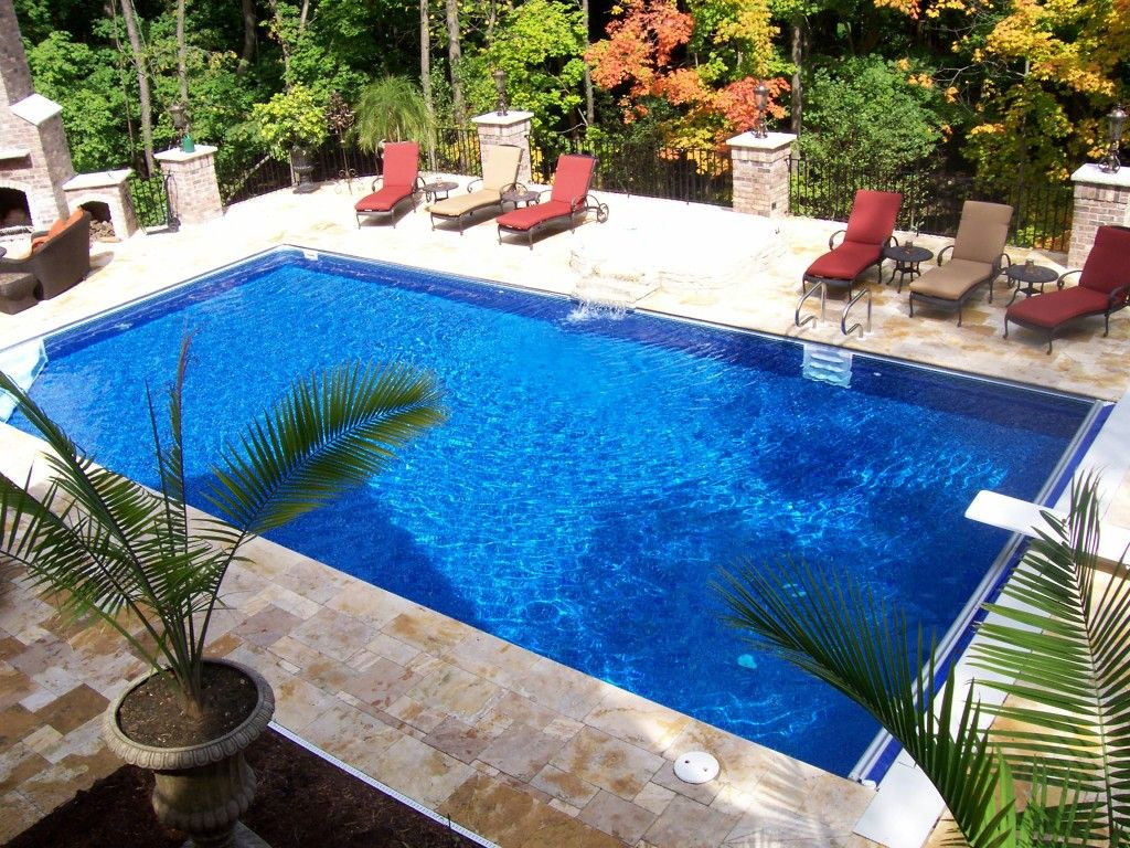 Above Ground Pool Shapes
 Swiming Pools Awesome Rectangle Pool Design With Red Pool