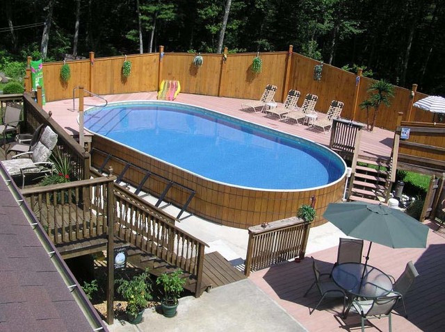 Above Ground Pool Shapes
 ground wooden swimming pools Traditional Pool