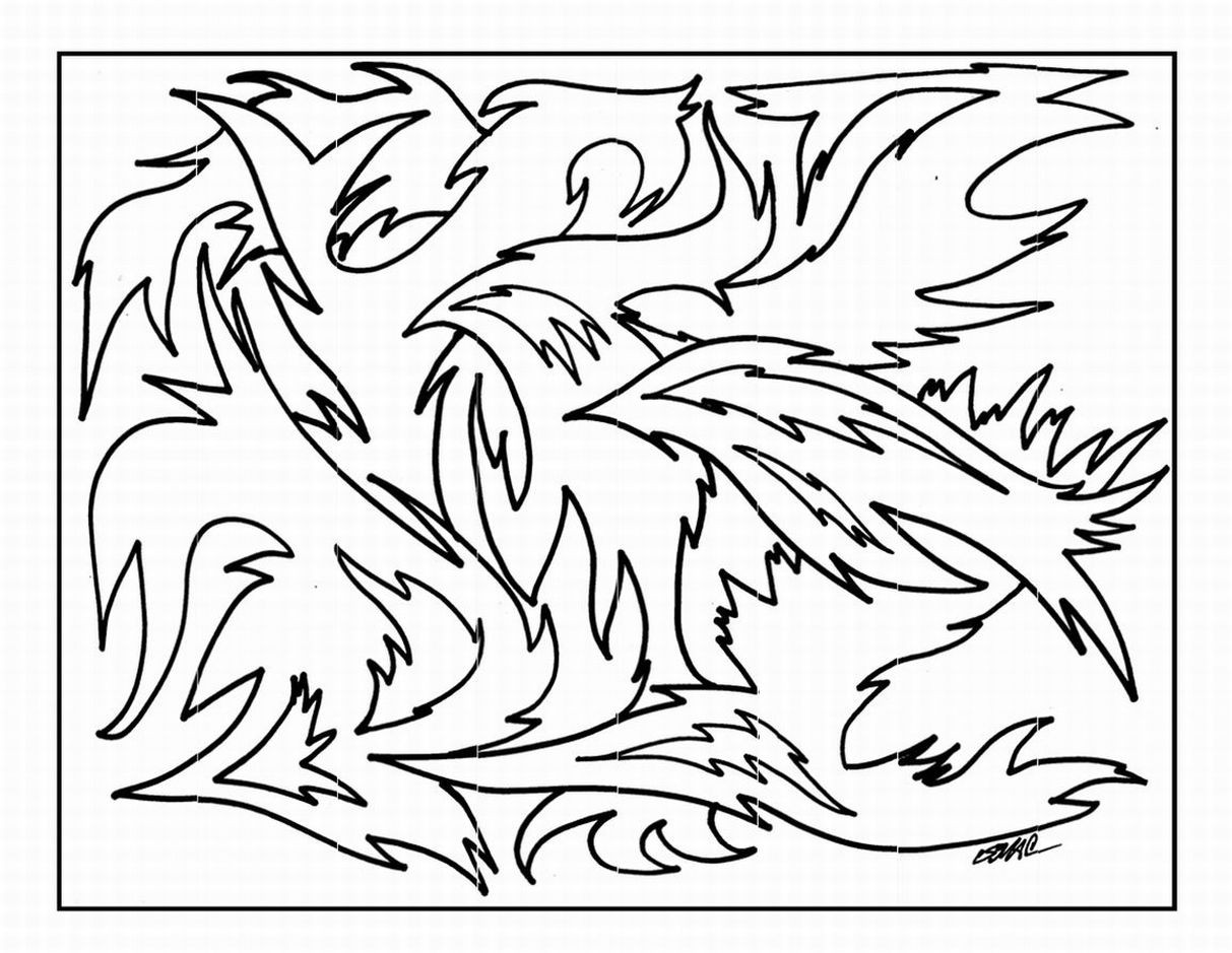 Abstract Coloring Pages For Kids
 Free Printable Abstract Coloring Pages For Kids