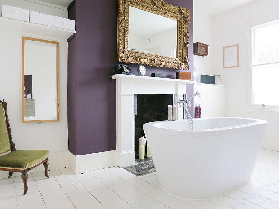 Accent Wall Bathroom
 23 Amazing Purple Bathroom Ideas s Inspirations