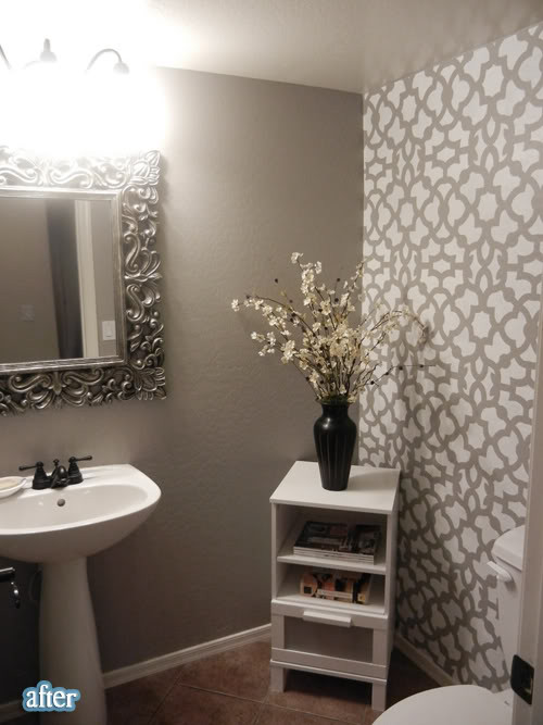 Accent Wall Bathroom
 Inspiration Wednesday Patterned Accent Walls