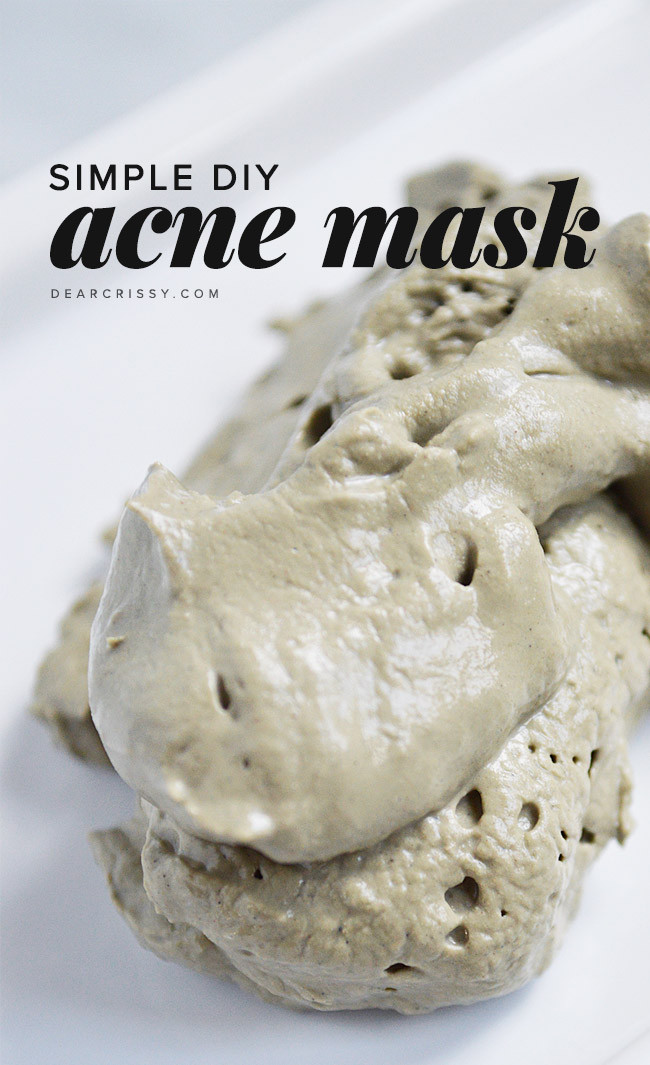 Acne Facial Mask DIY
 Refresh Your Face With These 20 DIY Face Masks