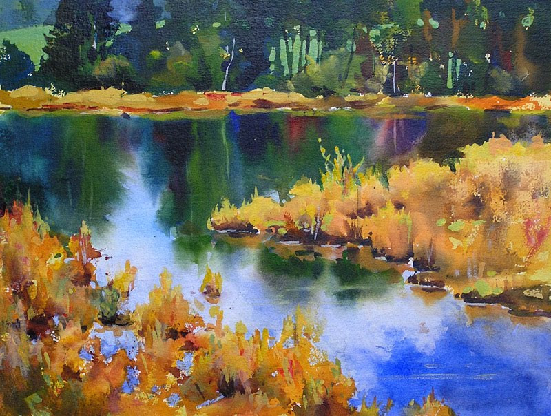 Acrylic Landscape Paintings
 Sharon Lynn Williams Art Blog "September Marsh ii