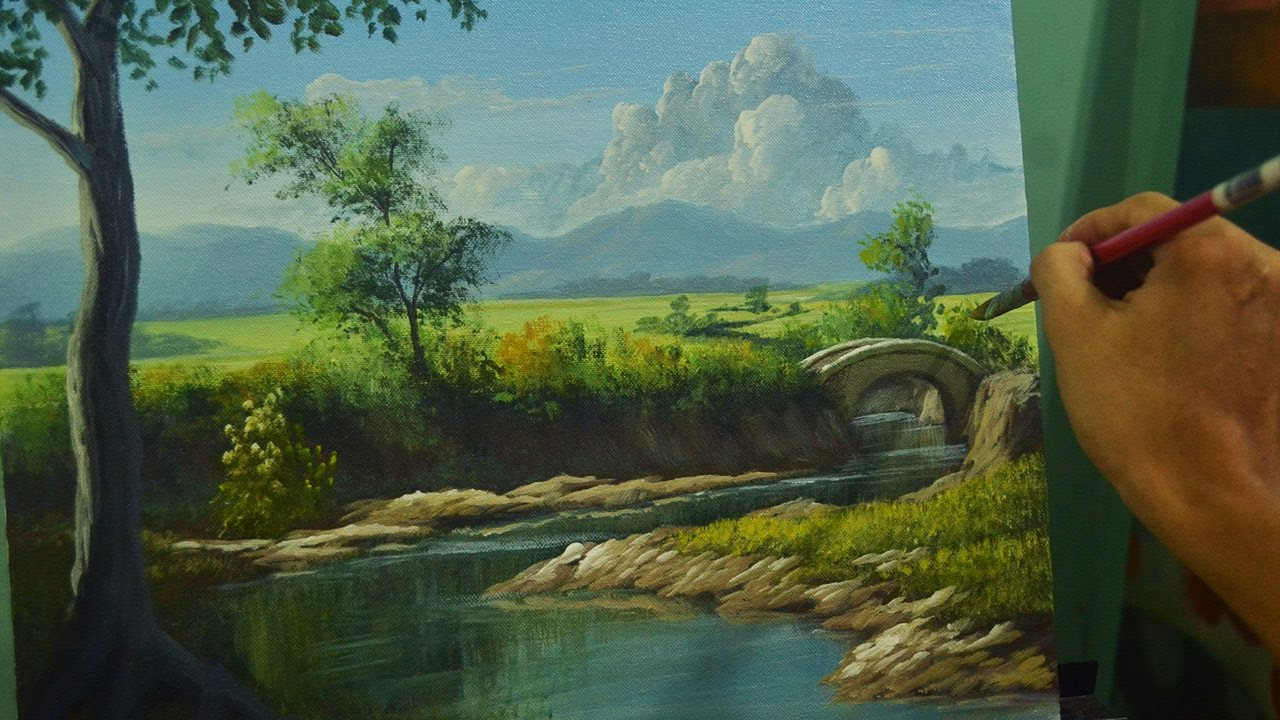 Acrylic Landscape Paintings
 Acrylic Landscape Painting Lesson
