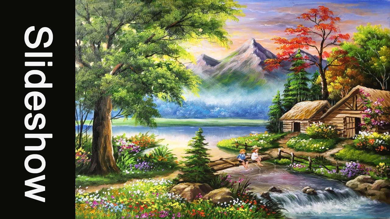 Acrylic Landscape Paintings
 Beautiful Landscape Acrylic Painting Slideshow version
