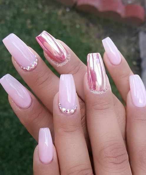 Acrylic Nails Pretty
 Pretty Pink Nail Art Ideas For 2017
