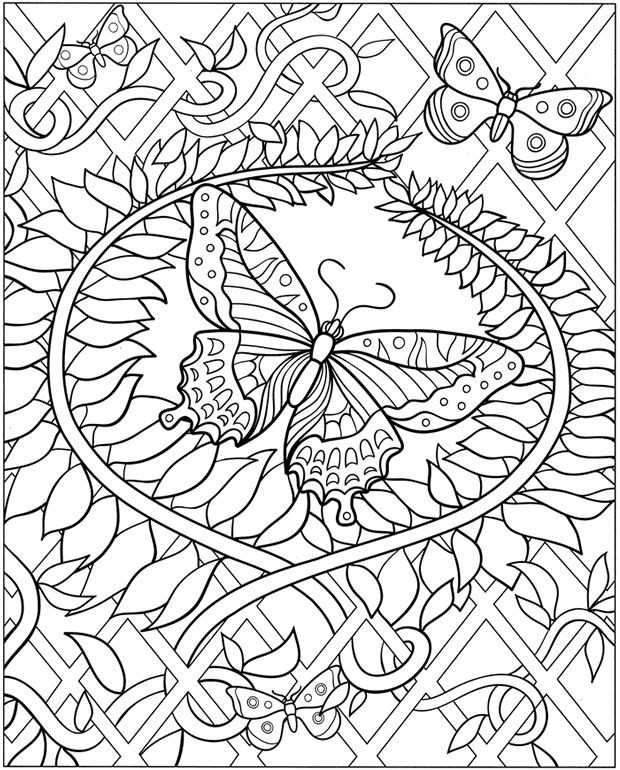 Adult Butterfly Coloring Pages
 Free Coloring Pages For Kids Free Coloring pages