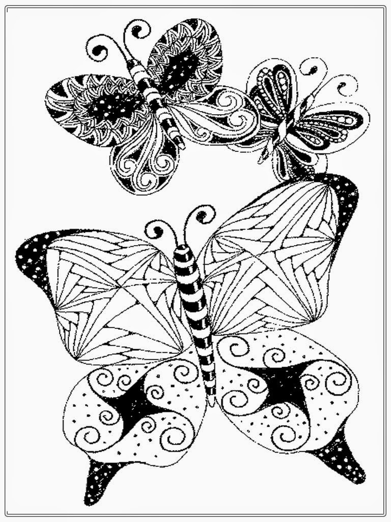 Adult Butterfly Coloring Pages
 Butterfly Mandala Pages Coloring Pages