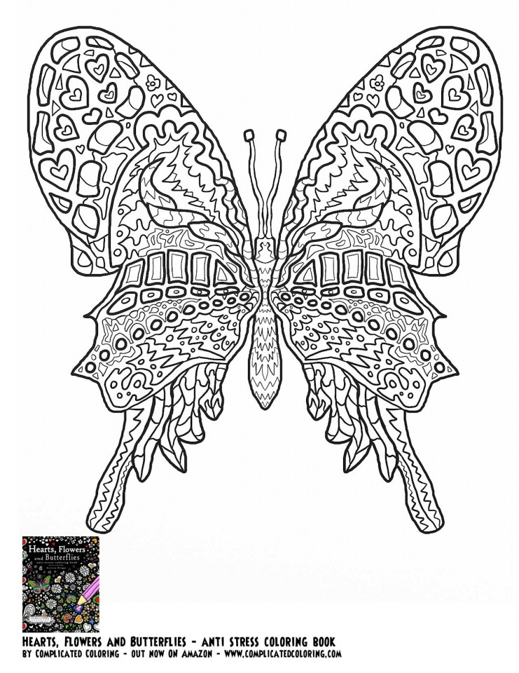 Adult Butterfly Coloring Pages
 Get This Butterfly Coloring Pages Adults Printable ayu5