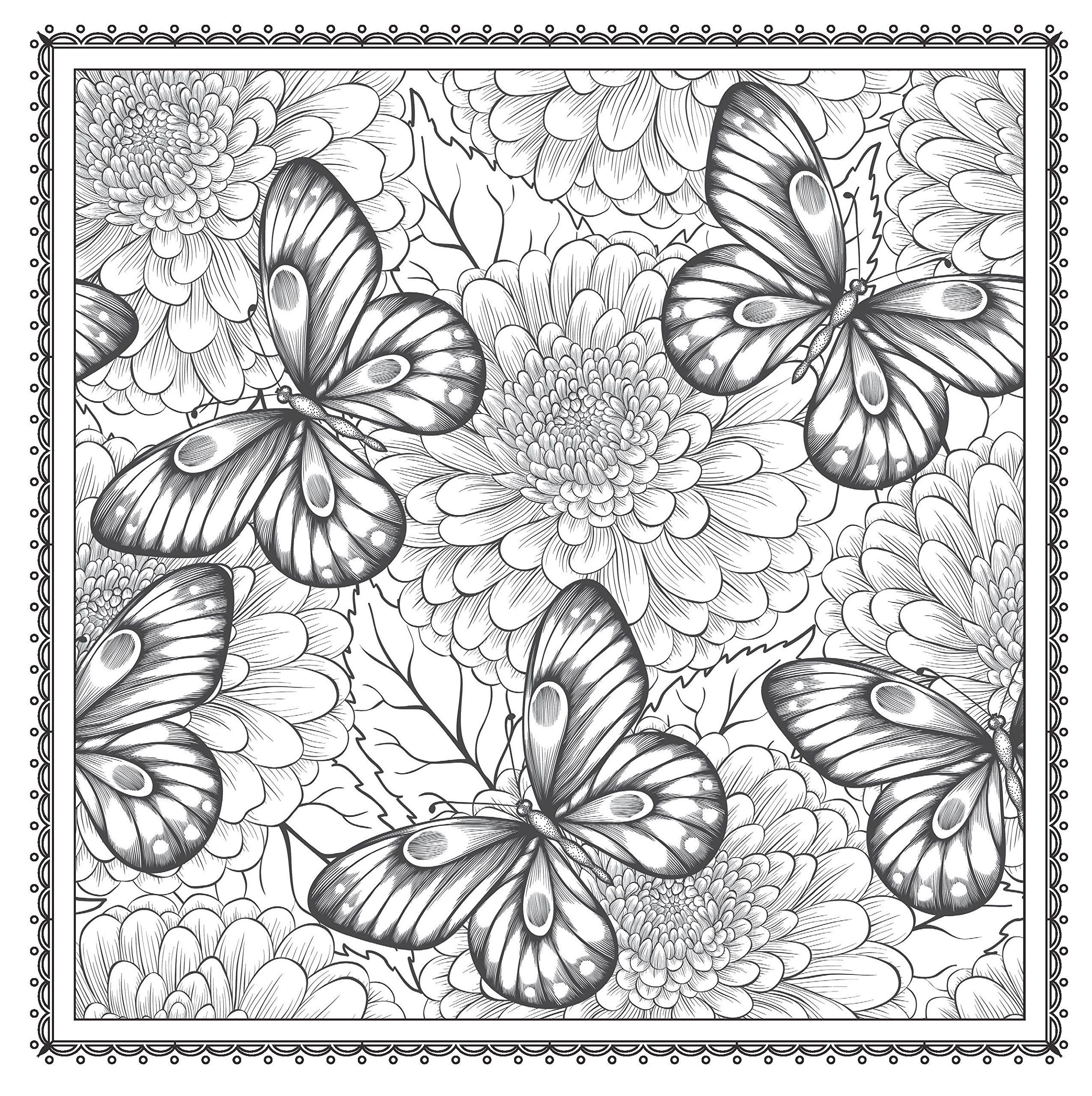 Adult Coloring Book Patterns
 Amazon Blossom Magic Beautiful Floral Patterns