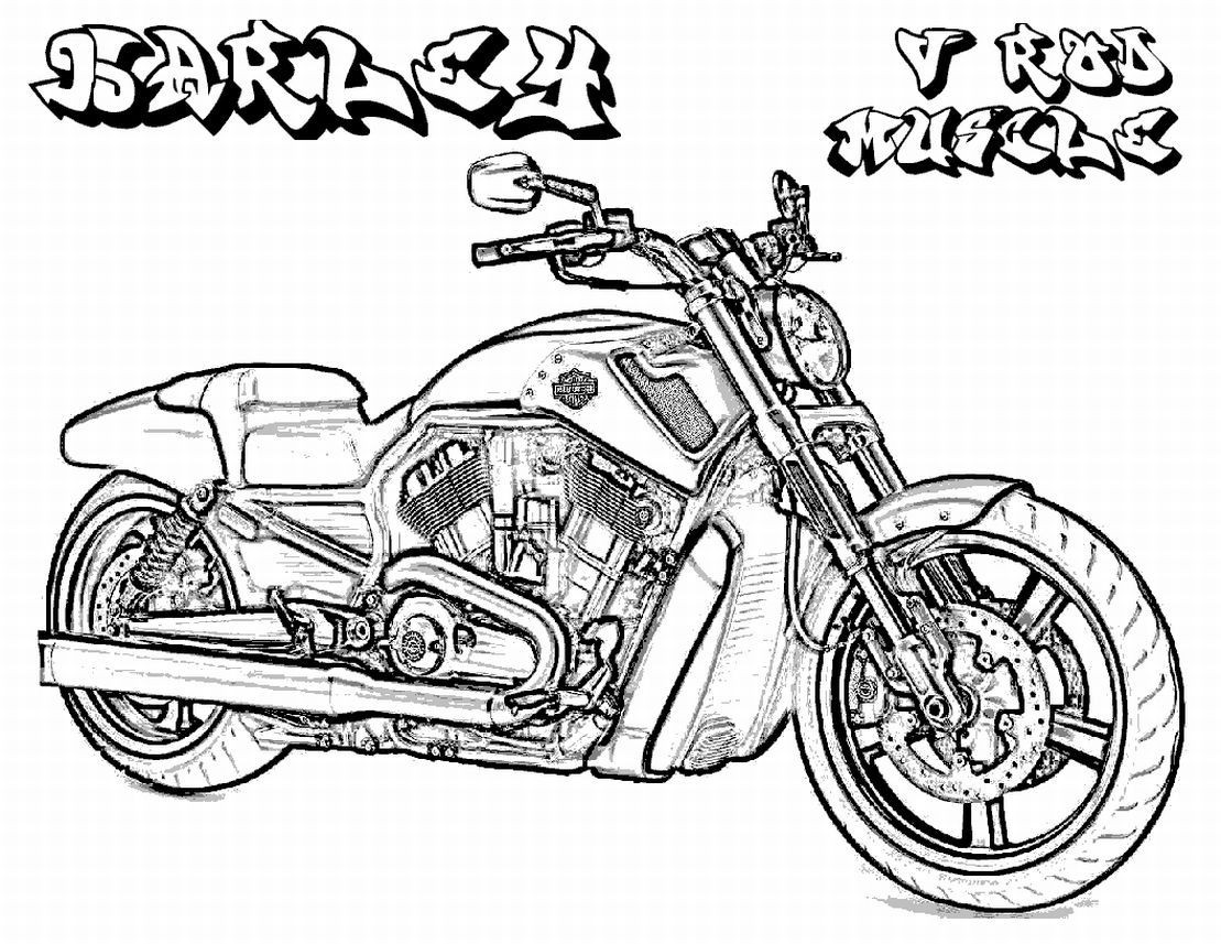 Adult Coloring Books For Boys
 coloring pages for boys to print printable harley davidson coloring pages 11 LRG
