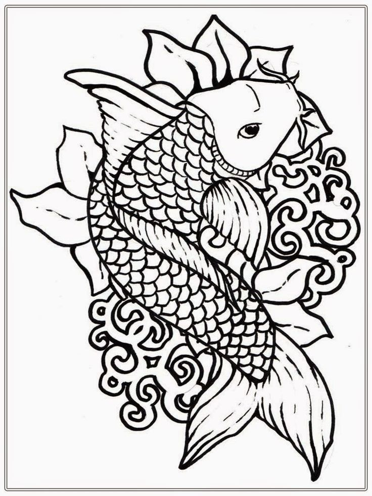 Adult Coloring Free Pages
 Adult Free Fish Coloring Pages