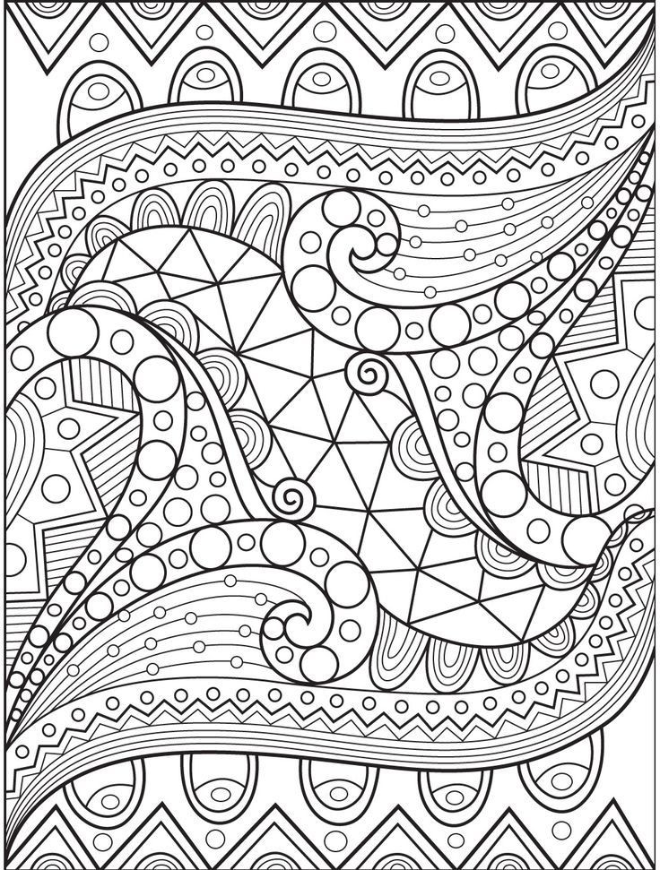 Adult Coloring Pages For Free
 Abstract coloring page on Colorish coloring book app for