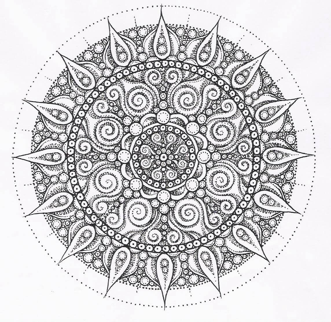 Adult Coloring Pages Pinterest
 Mandala Adult Coloring pages