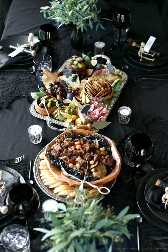 Adult Dinner Party Ideas
 Halloween Themed Dinner Party in Black Celebrations at Home