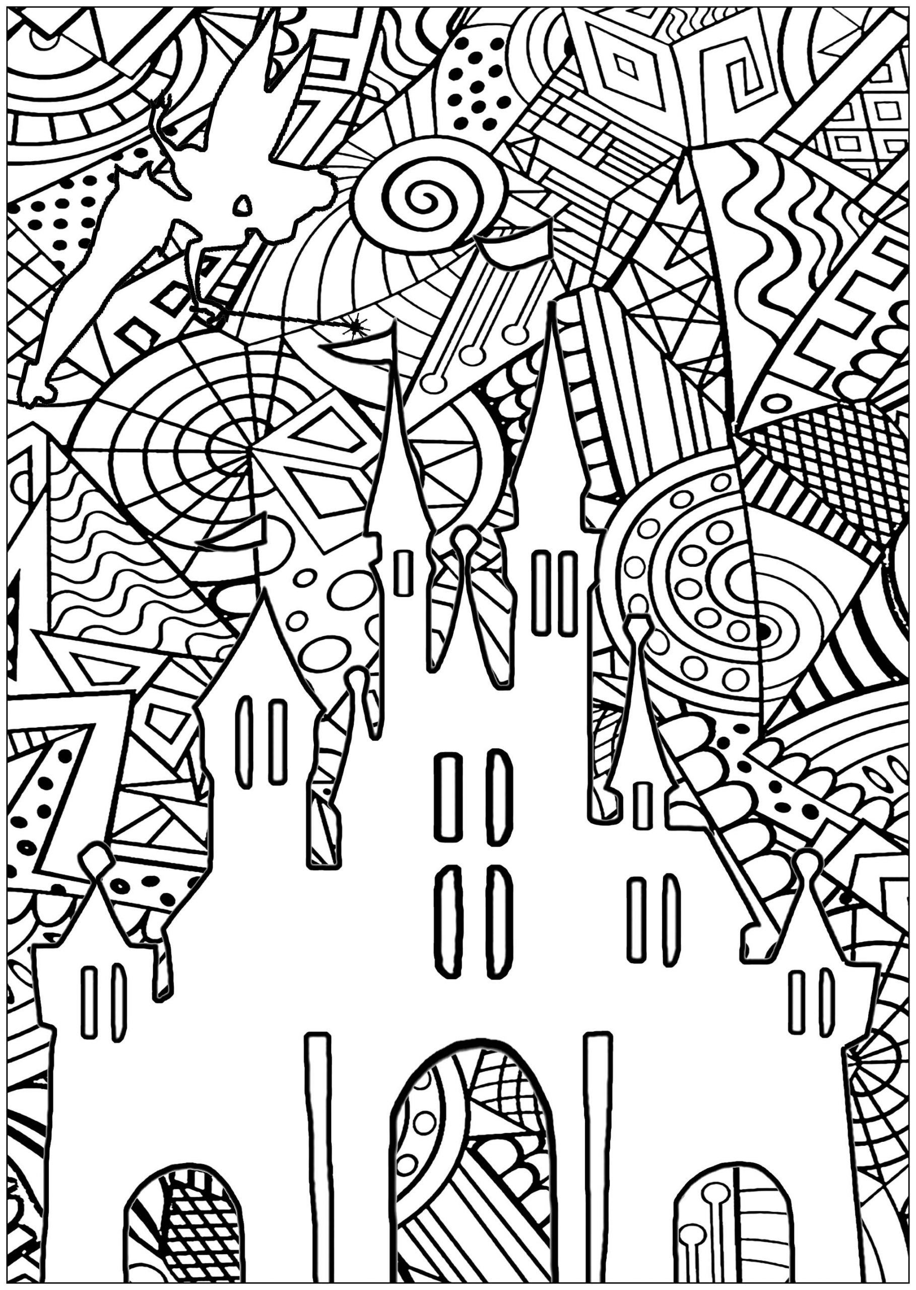 Adult Disney Coloring Pages
 Disney Coloring Pages for Adults