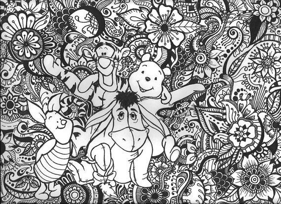 Adult Disney Coloring Pages
 661 best Disney Coloring Pages images on Pinterest