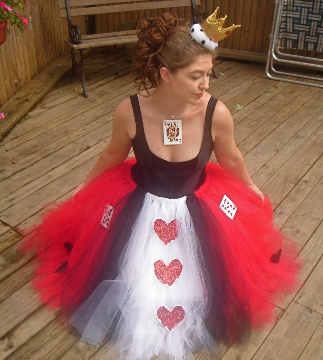 Adult DIY Halloween Costumes
 Queen of Hearts Adult Boutique Tutu Skirt Costume