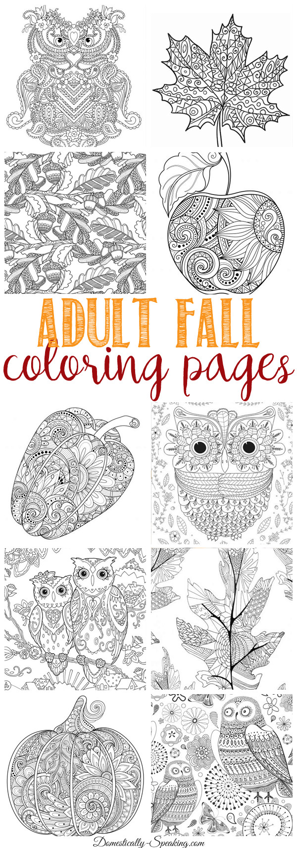 Adult Fall Coloring Pages
 Top Ten Posts of 2016 Page 4 of 5 Domestically Speaking