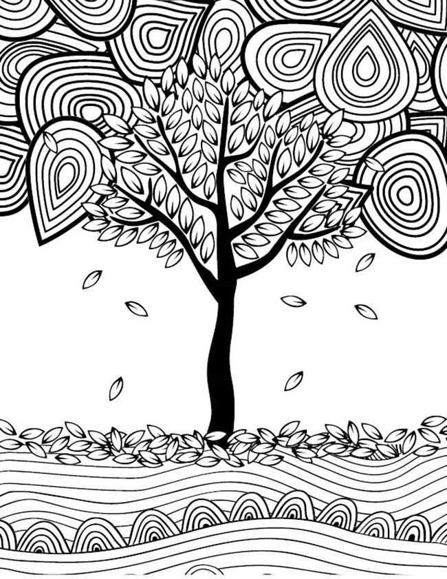 Adult Fall Coloring Pages
 12 Fall Coloring Pages for Adults Free Printables