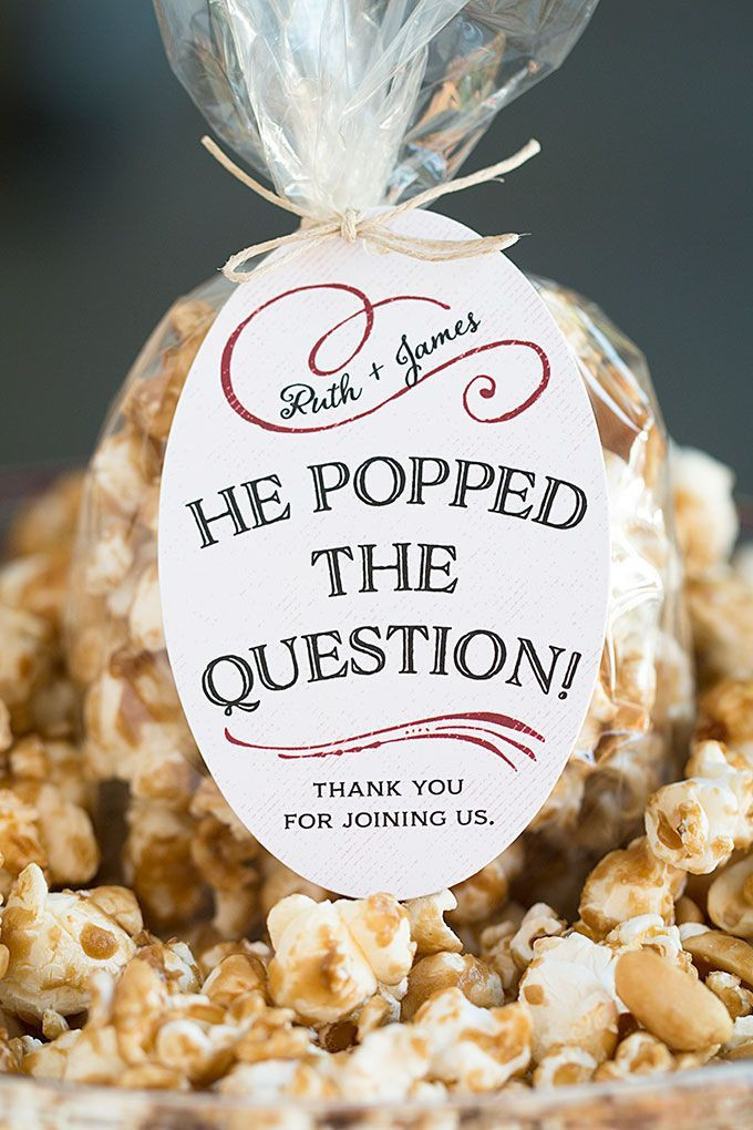 Affordable Engagement Party Ideas
 Caramel Corn Wedding Favors Recipe