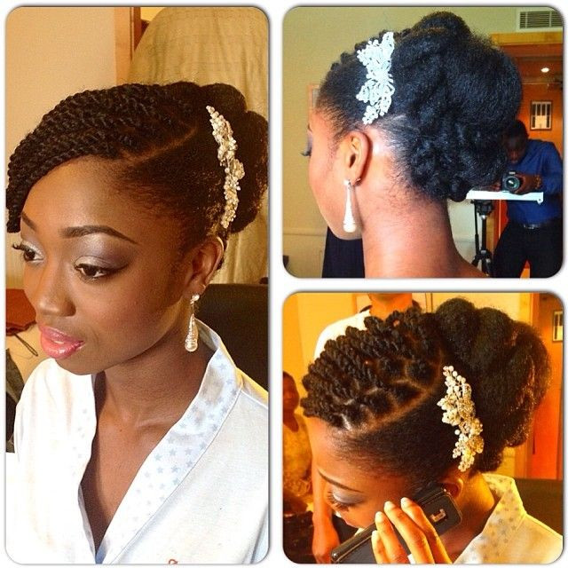 African American Natural Wedding Hairstyles
 African American Black Bride Wedding Hair Natural