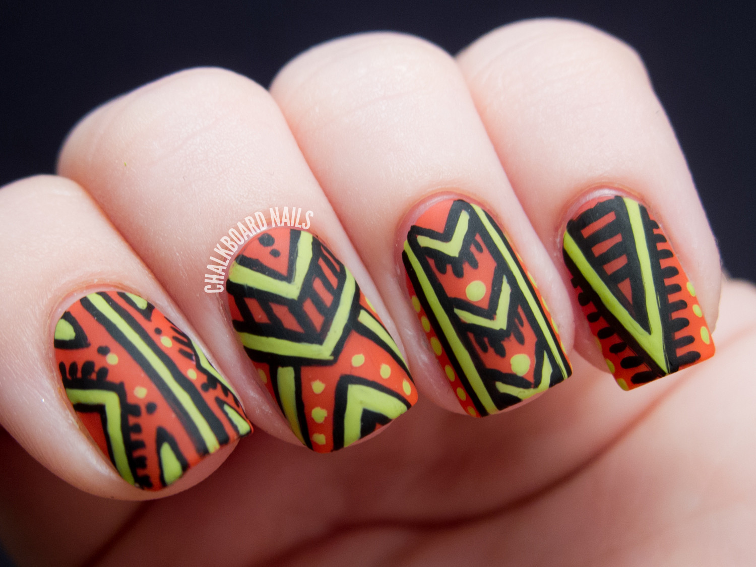 African Nail Designs
 African Patterned Nicole by OPI Tink Nail Art