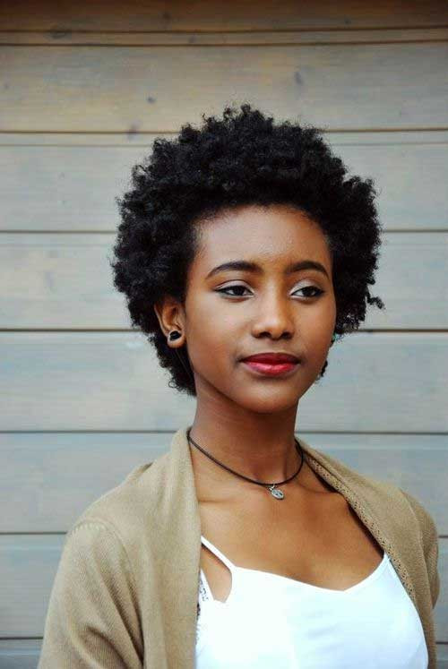 Afro Natural Hairstyle
 15 Pretty Hairstyles for Short Natural Hair