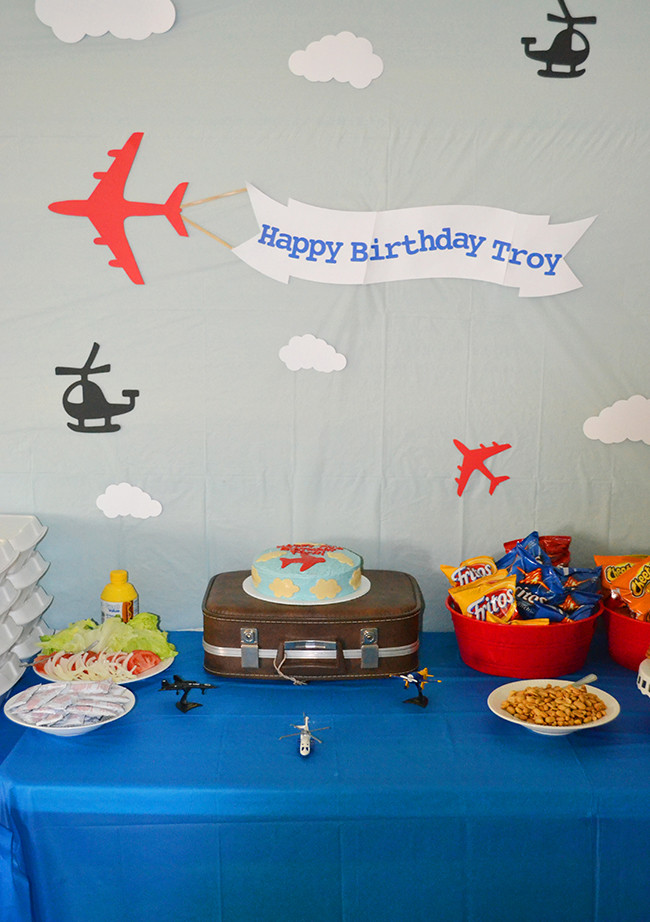 Airplane Birthday Party
 Airplane party Troy is 2