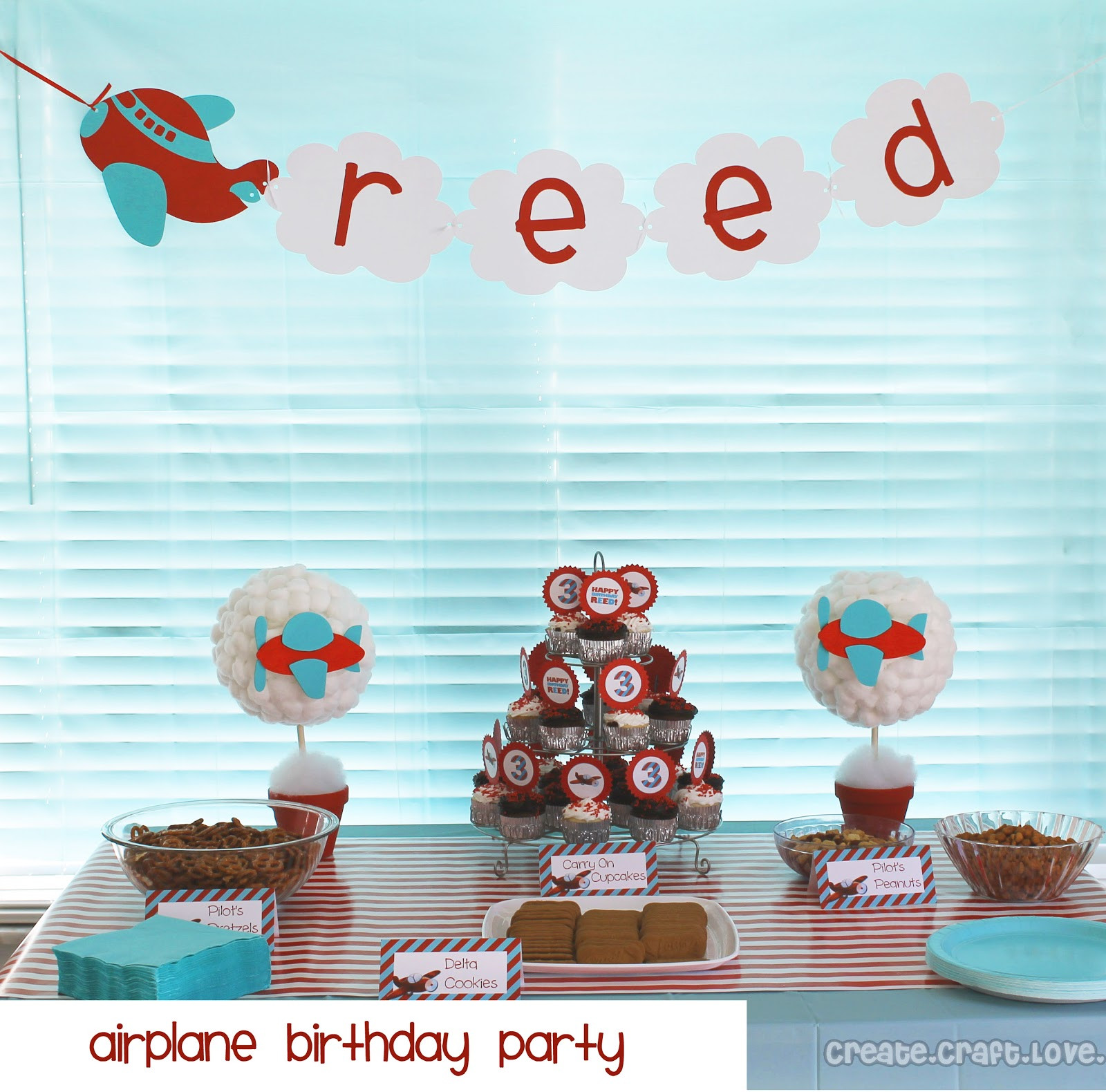 Airplane Birthday Party
 Airplane Birthday Party Create Craft Love