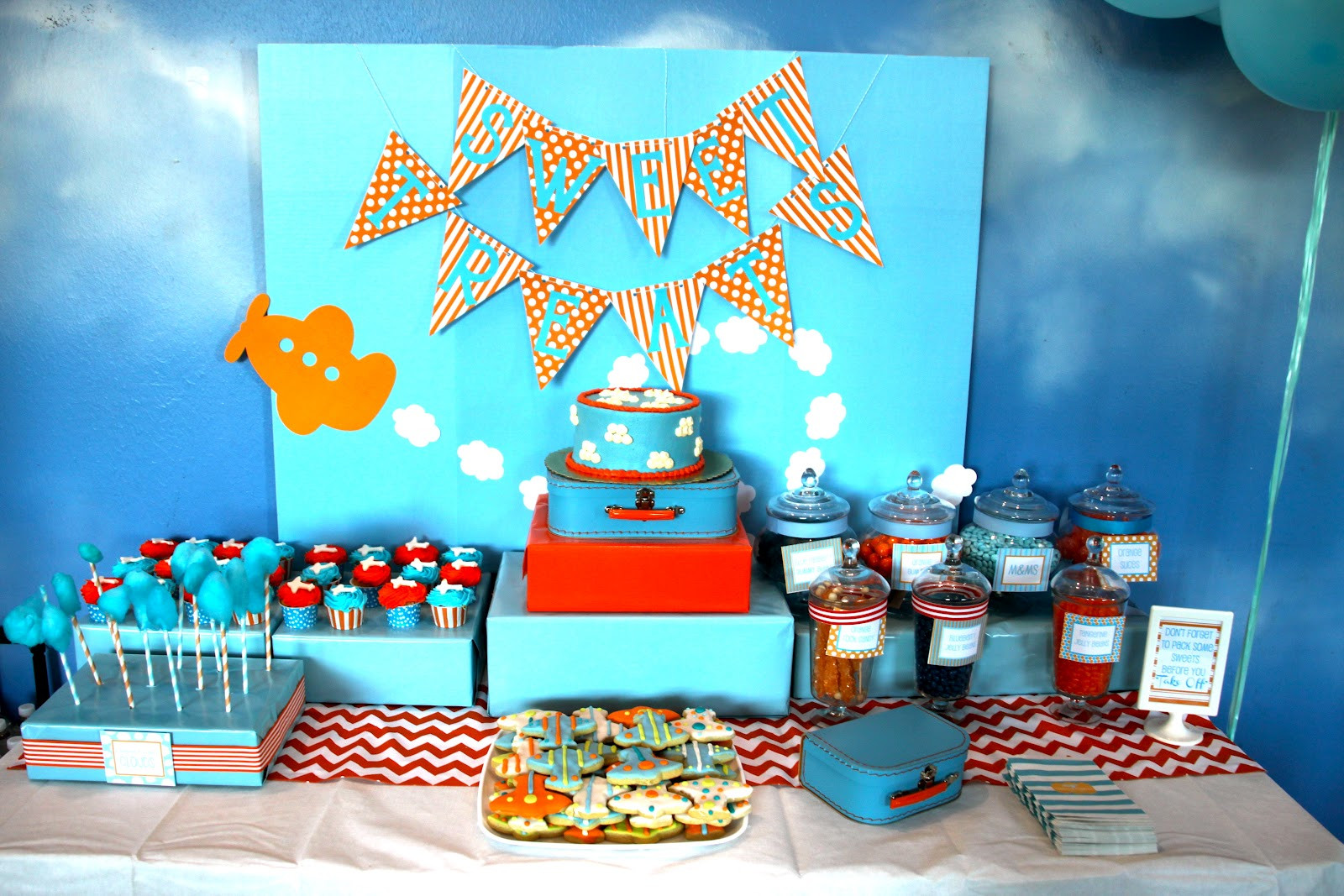 Airplane Birthday Party
 Daily Dimples Airplane Party Details