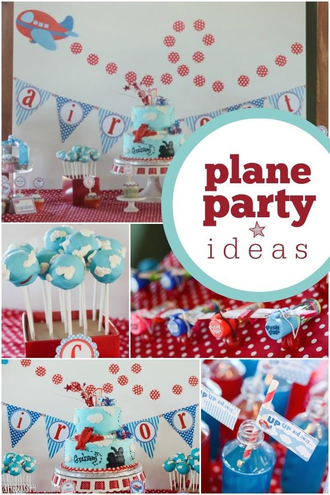 Airplane Birthday Party
 High Flying Airplane Themed Boy s First Birthday Party
