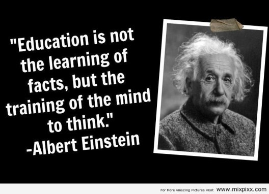 Albert Einstein Quotes On Education
 If we were having coffee