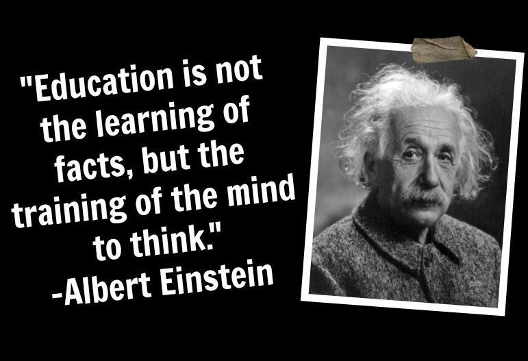 Albert Einstein Quotes On Education
 QUOTATION “ Education” Albert Einstein