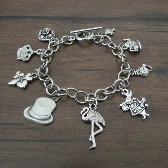 Alice In Wonderland Bracelet
 Alice in Wonderland Inspired Charm Bracelet by MHoustonDesigns