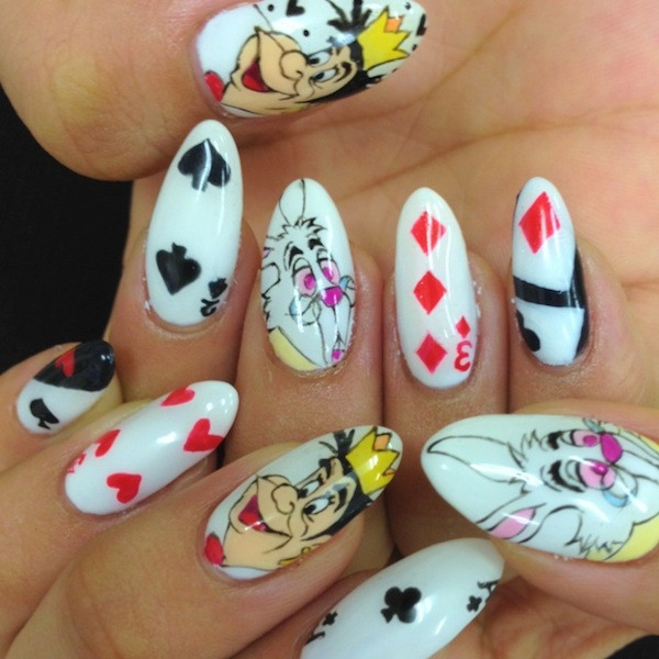 Alice In Wonderland Nail Art
 40 Nail Art Ideas To Make Others Envious