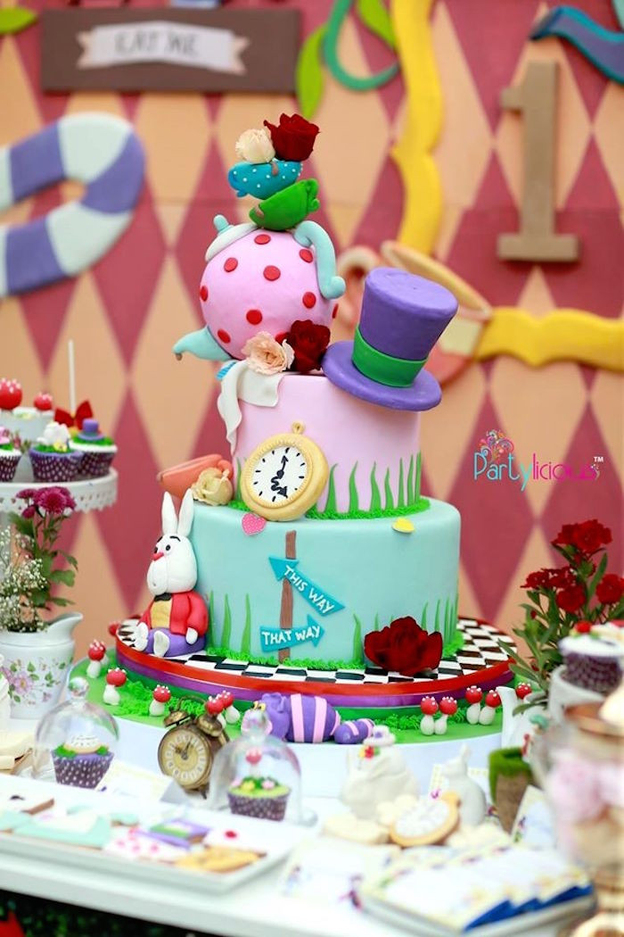 Alice In Wonderland Tea Party Ideas
 Kara s Party Ideas Wonderland Birthday Tea Party
