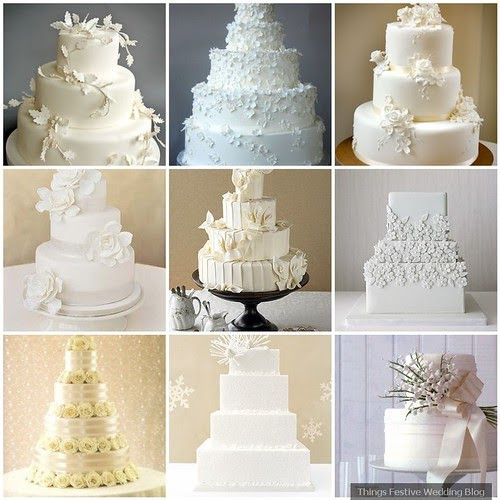 All White Wedding Cakes
 All White Wedding Cakes Simple Elegance