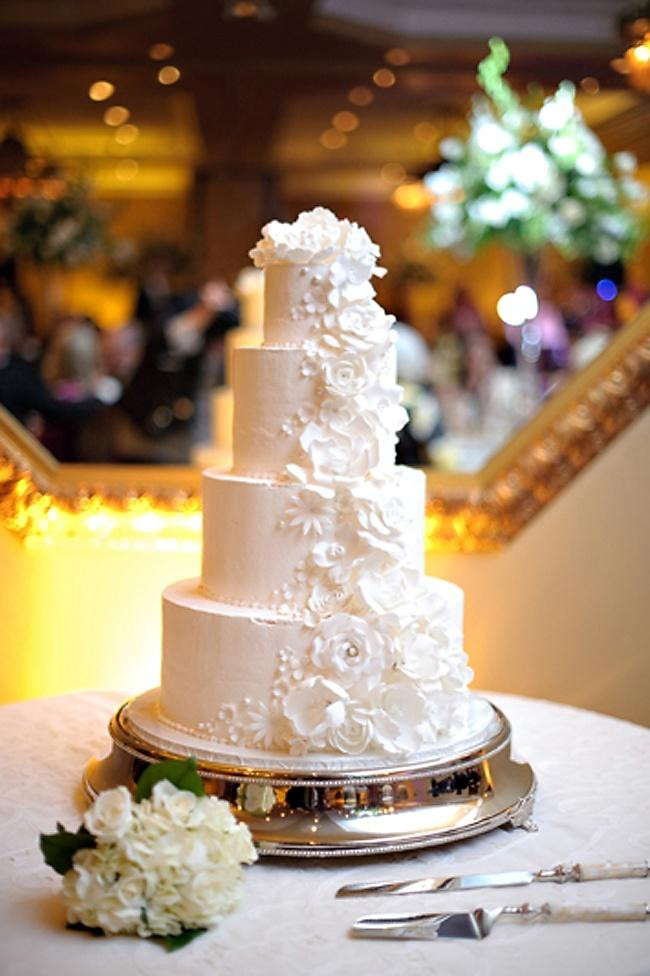 All White Wedding Cakes
 Wedding Cakes All White Wedding Cake Weddbook
