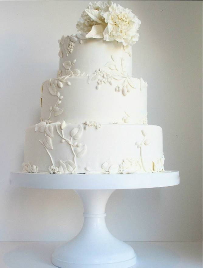 All White Wedding Cakes
 All White Wedding Cakes