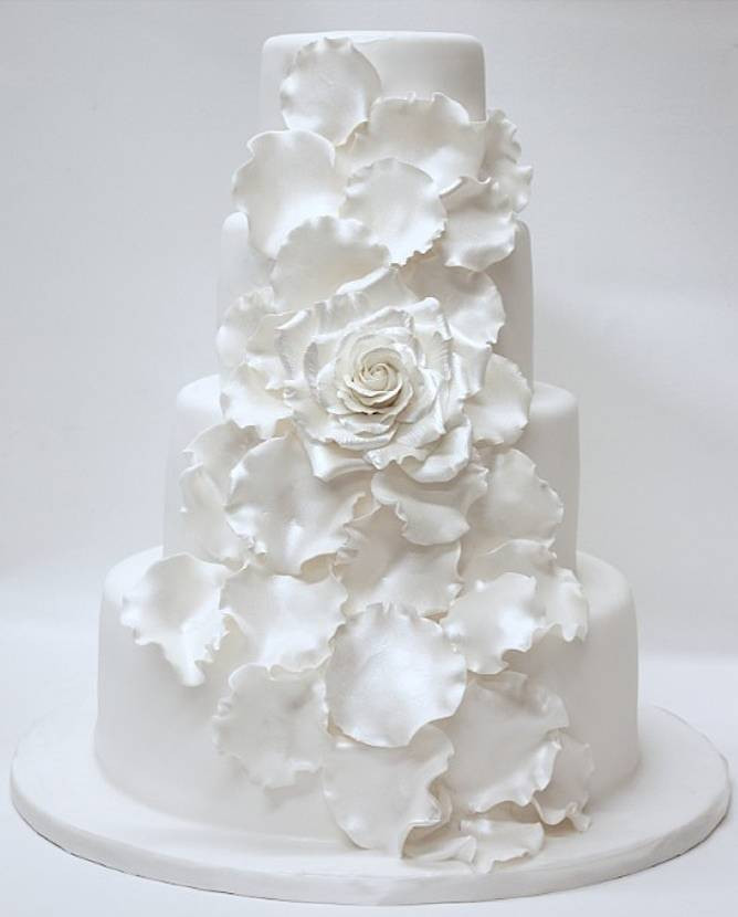 All White Wedding Cakes
 All White Wedding Cakes