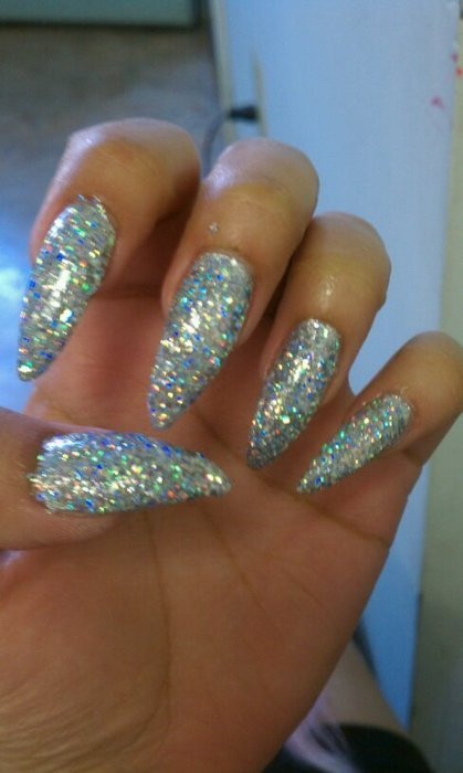 Almond Glitter Nails
 CRANTZ COUTURE BITCHIE NAILS STILETTOS DAGGERS SPIKES
