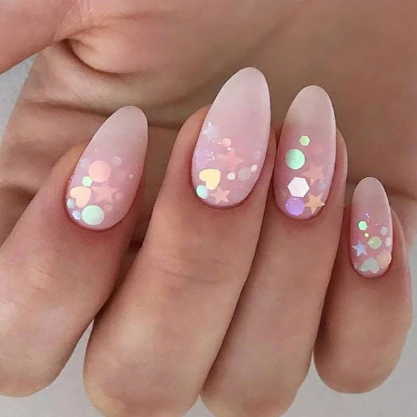 Almond Glitter Nails
 10 Breathtaking Almond Nail Designs to Try In 2019